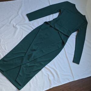 SHEIN Emerald Long Sleeve Dress